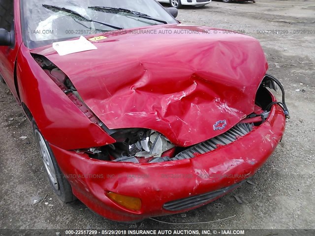 1G1JF5243W7133117 - 1998 CHEVROLET CAVALIER LS RED photo 6