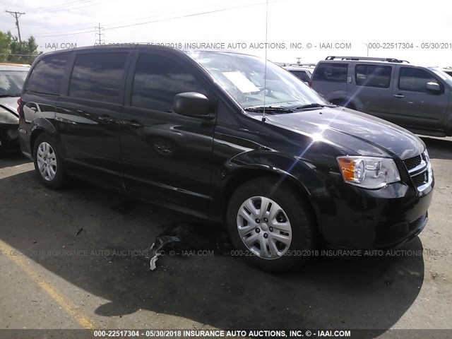 2C4RDGBG0GR316951 - 2016 DODGE GRAND CARAVAN SE BLACK photo 1