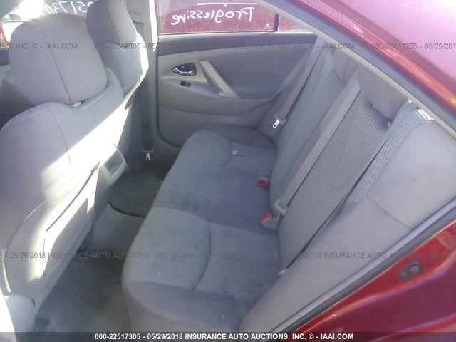 4T1BF3EK7BU684622 - 2011 TOYOTA CAMRY SE/LE/XLE RED photo 8