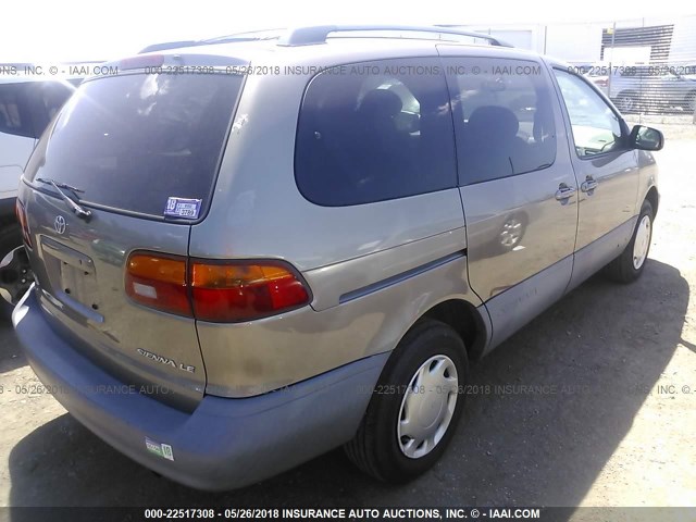 4T3ZF13C3WU067052 - 1998 TOYOTA SIENNA LE/XLE TAN photo 4