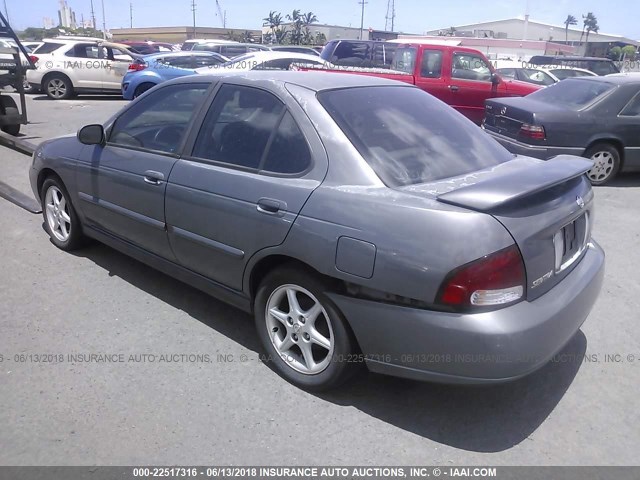 3N1BB51D31L108797 - 2001 NISSAN SENTRA SE GRAY photo 3