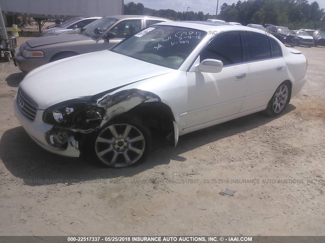 JNKBF01A13M102594 - 2003 INFINITI Q45 WHITE photo 2