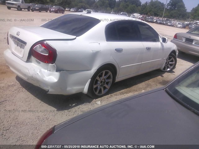 JNKBF01A13M102594 - 2003 INFINITI Q45 WHITE photo 4