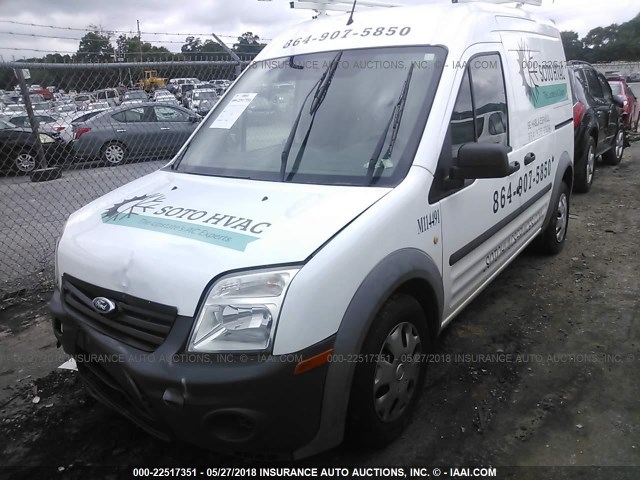 NM0LS7AN7DT168312 - 2013 FORD TRANSIT CONNECT XL WHITE photo 2