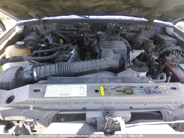 4F4YR12D33TM07187 - 2003 MAZDA B2300 BLUE photo 10