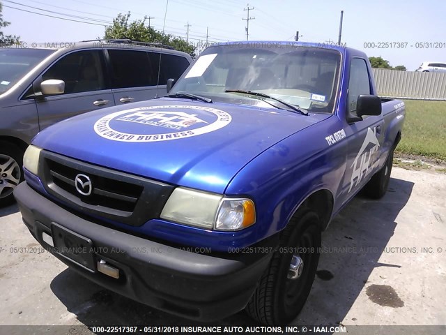 4F4YR12D33TM07187 - 2003 MAZDA B2300 BLUE photo 2