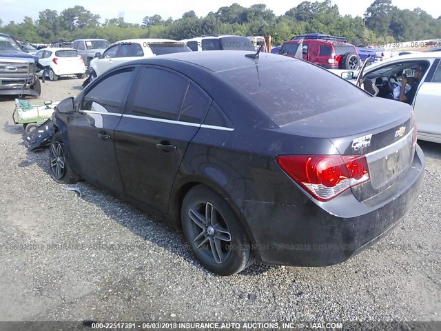 1G1PC5SH7C7132618 - 2012 CHEVROLET CRUZE LS BLACK photo 3