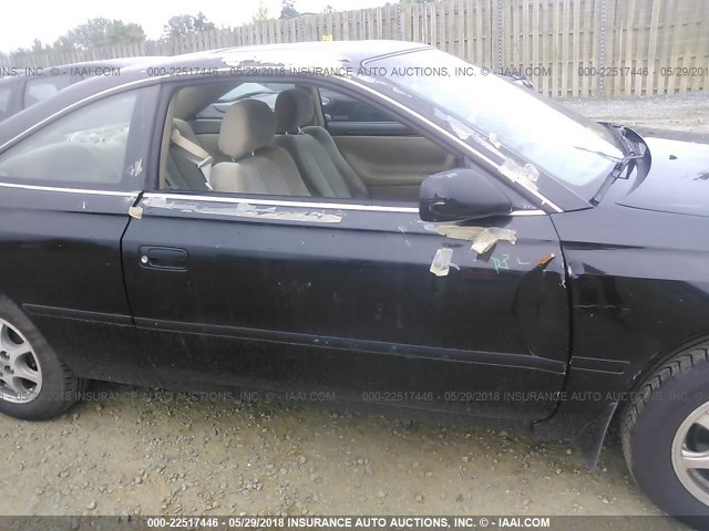 2T1CG22P0XC242446 - 1999 TOYOTA CAMRY SOLARA SE BLACK photo 6