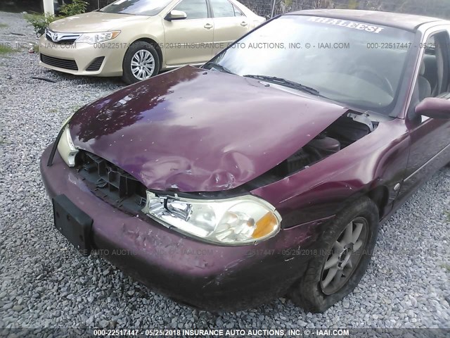 1FAFP66L7XK110140 - 1999 FORD CONTOUR SE/COMFORT/SPORT BURGUNDY photo 6