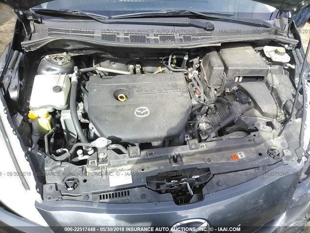 JM1CW2DLXD0159206 - 2013 MAZDA 5 GRAY photo 10