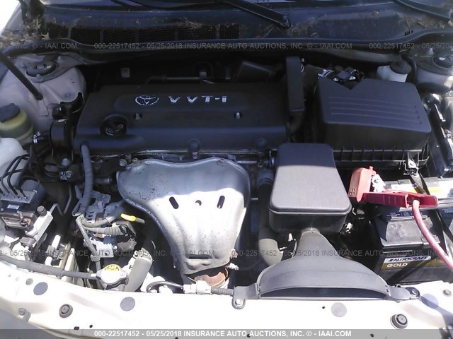 4T1BE46K48U759597 - 2008 TOYOTA CAMRY CE/LE/XLE/SE GOLD photo 10