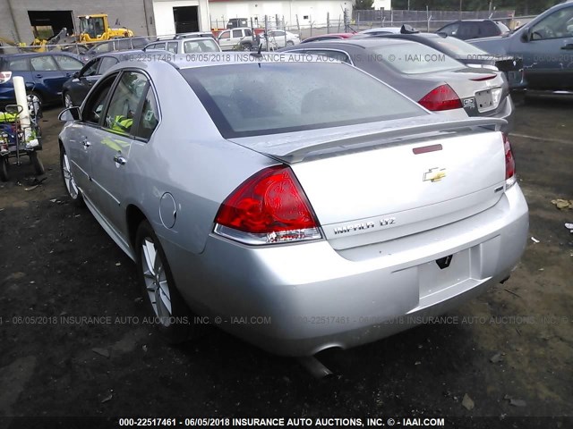 2G1WC5E33F1123413 - 2015 CHEVROLET IMPALA LIMITED LTZ SILVER photo 3