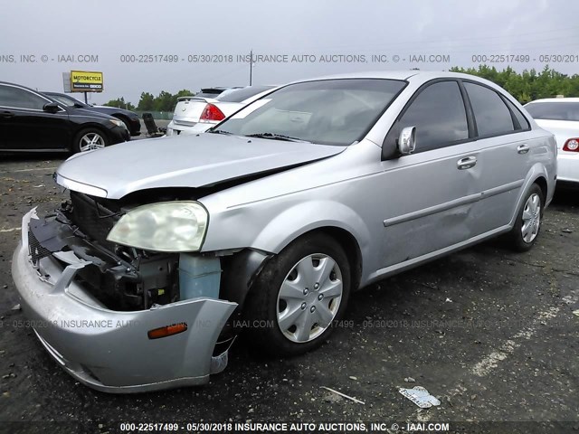 KL5JD56Z56K408122 - 2006 SUZUKI FORENZA GRAY photo 2