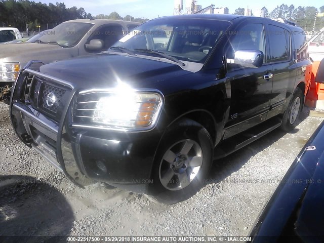 5N1BA08A97N713216 - 2007 NISSAN ARMADA SE/LE BLACK photo 2