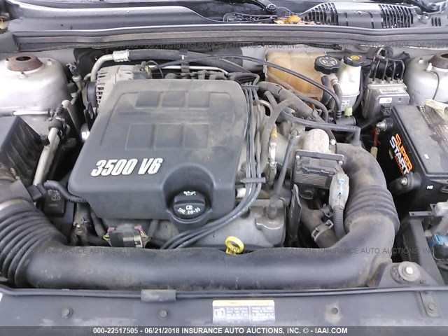 1G1ZT54895F340224 - 2005 CHEVROLET MALIBU LS SILVER photo 10