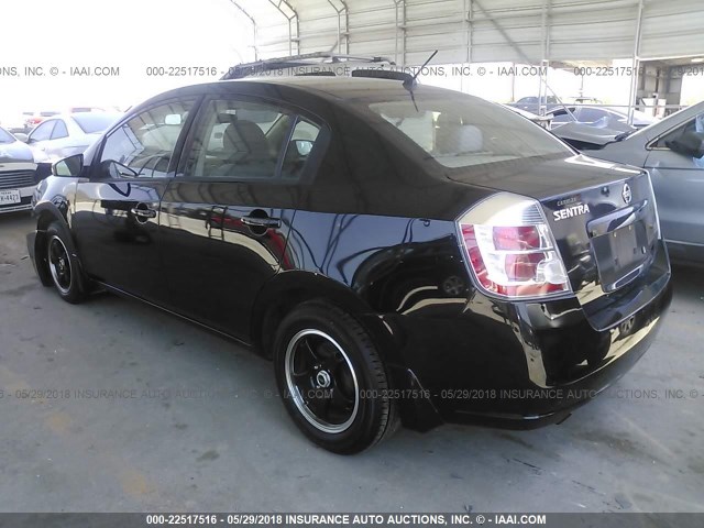 3N1AB61E29L637907 - 2009 NISSAN SENTRA 2.0/2.0S/2.0SL BLACK photo 3