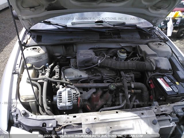 1G1JC524317338857 - 2001 CHEVROLET CAVALIER CNG SILVER photo 10