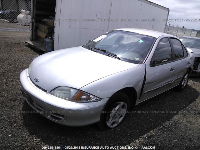 1G1JC524317338857 - 2001 CHEVROLET CAVALIER CNG SILVER photo 2