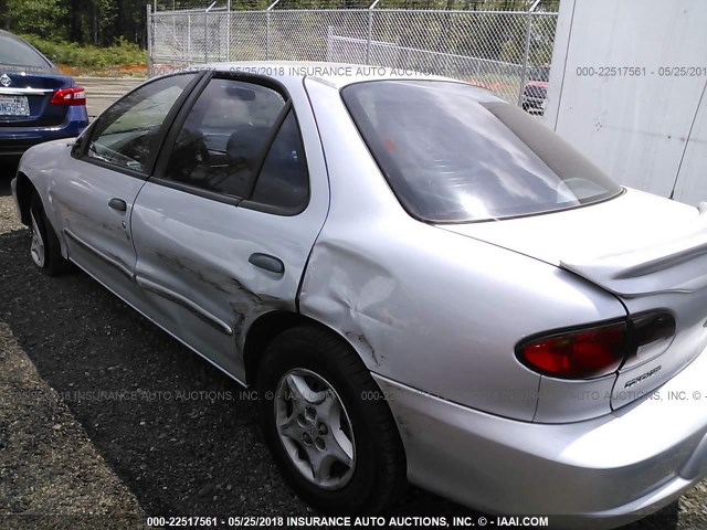 1G1JC524317338857 - 2001 CHEVROLET CAVALIER CNG SILVER photo 3