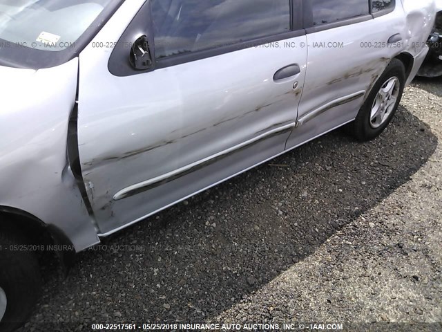 1G1JC524317338857 - 2001 CHEVROLET CAVALIER CNG SILVER photo 6