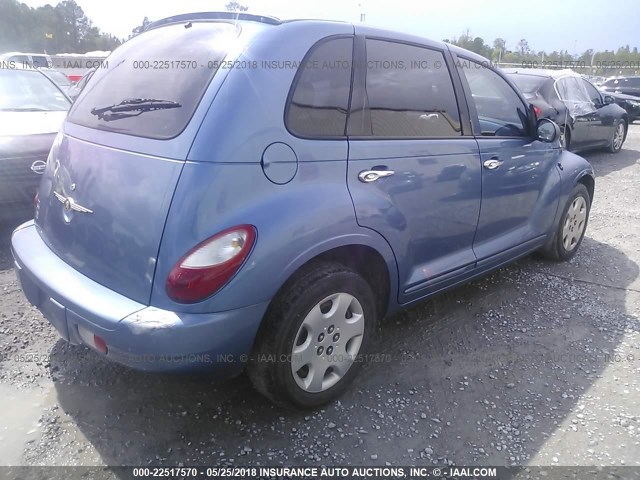 3A4FY58B26T350290 - 2006 CHRYSLER PT CRUISER TOURING BLUE photo 4