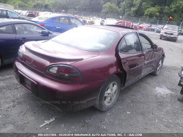 1G2WP52KX2F166516 - 2002 PONTIAC GRAND PRIX GT RED photo 4