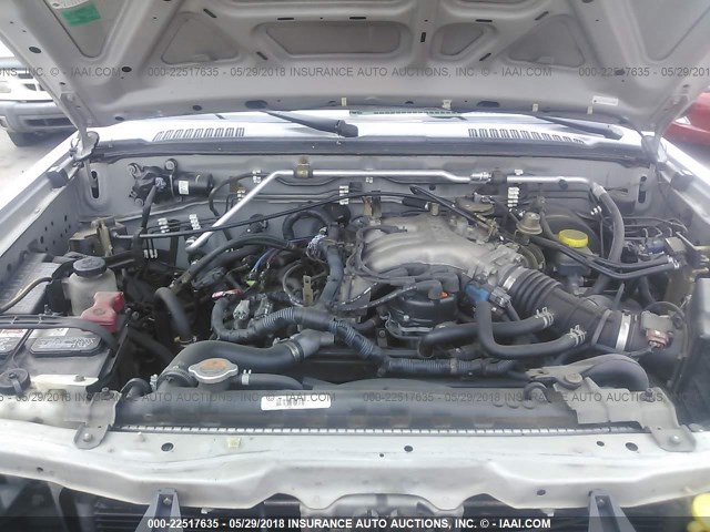 5N1ED28TX4C643086 - 2004 NISSAN XTERRA XE/SE SILVER photo 10