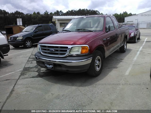 2FTRX17244CA37342 - 2004 FORD F-150 HERITAGE CLASSIC RED photo 2
