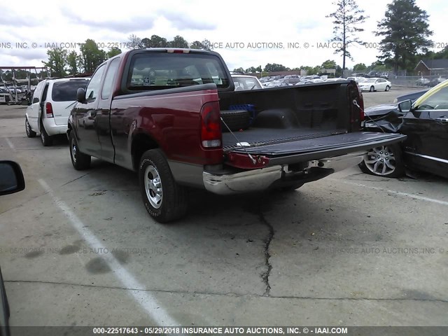 2FTRX17244CA37342 - 2004 FORD F-150 HERITAGE CLASSIC RED photo 3