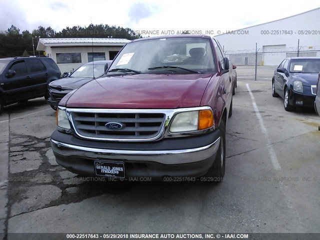 2FTRX17244CA37342 - 2004 FORD F-150 HERITAGE CLASSIC RED photo 6