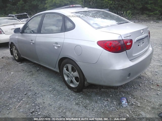 KMHDU46DX7U129532 - 2007 HYUNDAI ELANTRA GLS/SE/LIMITED SILVER photo 3