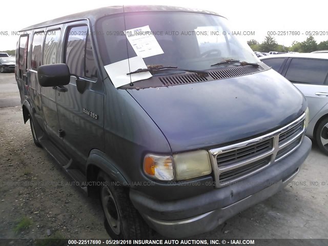 2B7HB21X9RK121500 - 1994 DODGE RAM VAN B250 BLUE photo 1