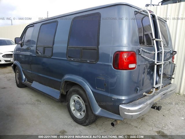 2B7HB21X9RK121500 - 1994 DODGE RAM VAN B250 BLUE photo 3