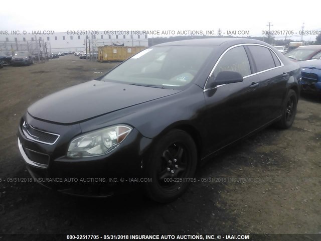 1G1ZG57BX9F113075 - 2009 CHEVROLET MALIBU LS შავი ფოტო 2