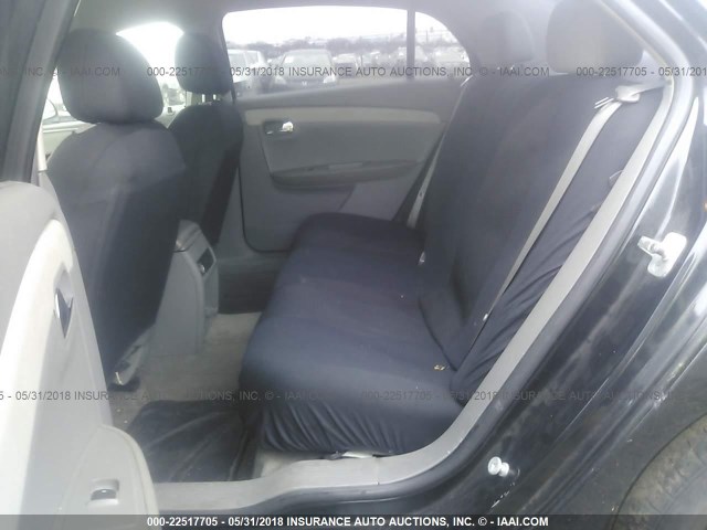 1G1ZG57BX9F113075 - 2009 CHEVROLET MALIBU LS შავი ფოტო 8