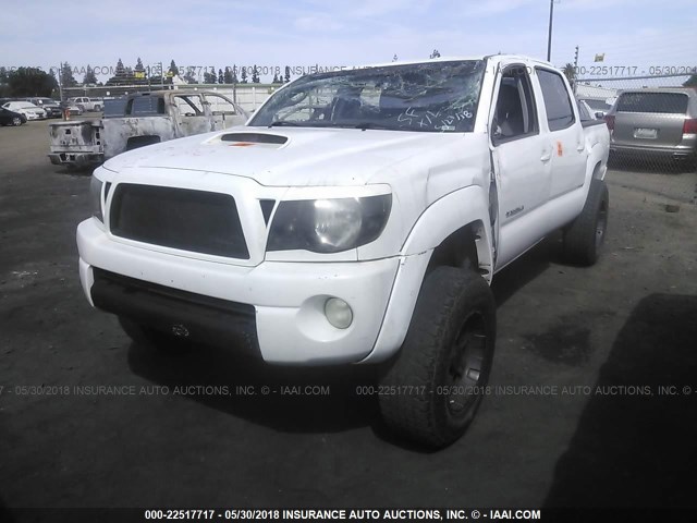 3TMJU62N58M067464 - 2008 TOYOTA TACOMA DOUBLE CAB PRERUNNER WHITE photo 2