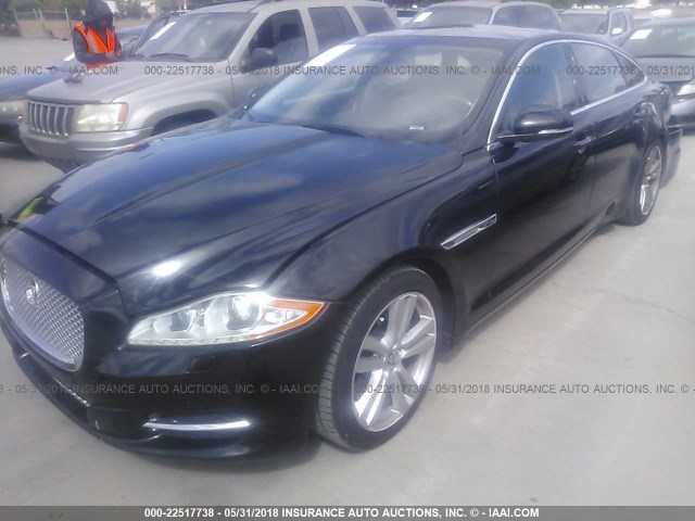 SAJWA2GB0BLV13066 - 2011 JAGUAR XJL BLACK photo 2