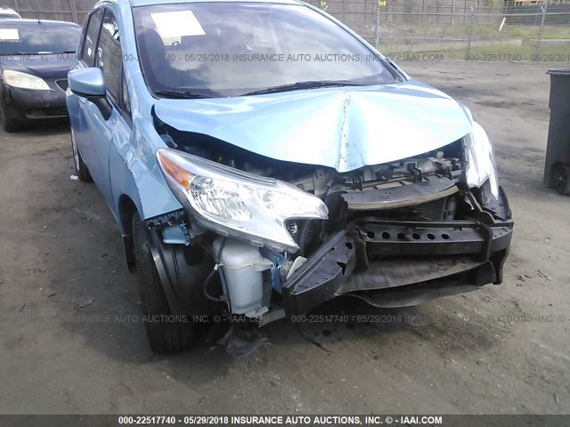 3N1CE2CP0FL438289 - 2015 NISSAN VERSA NOTE S/S PLUS/SV/SL/SR BLUE photo 6