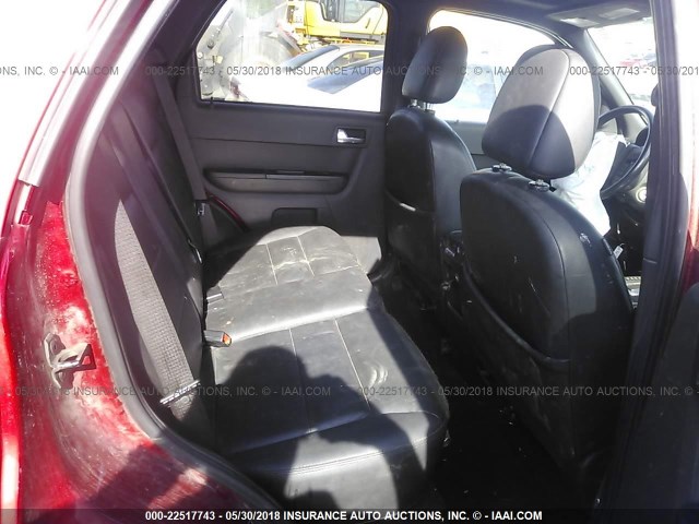1FMCU94198KA60279 - 2008 FORD ESCAPE LIMITED RED photo 8