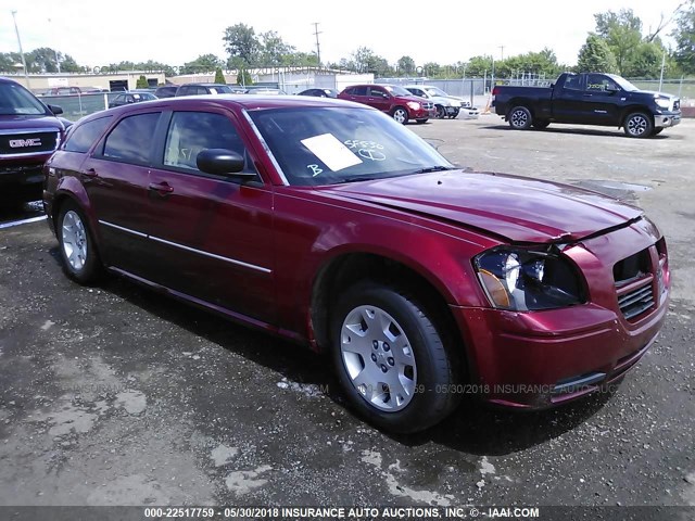 2D4FV47T07H641256 - 2007 DODGE MAGNUM SE RED photo 1