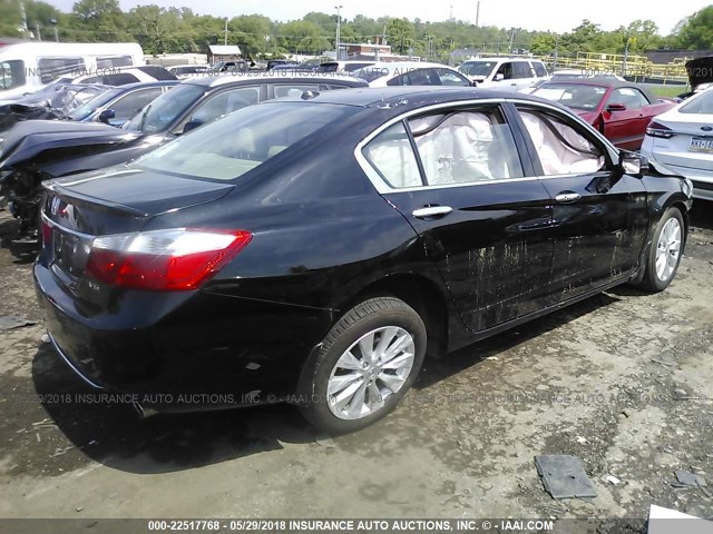 1HGCR3F85DA003902 - 2013 HONDA ACCORD EXL BLACK photo 4