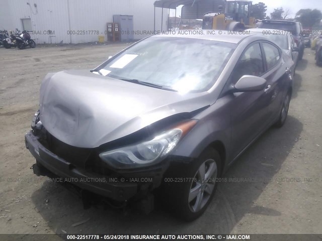 5NPDH4AE5BH004482 - 2011 HYUNDAI ELANTRA GLS/LIMITED GRAY photo 2