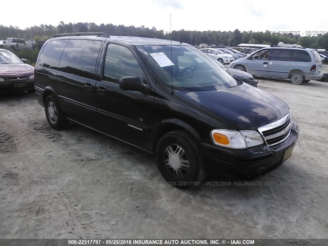 1GNDX13E02D220395 - 2002 CHEVROLET VENTURE LUXURY BLACK photo 1