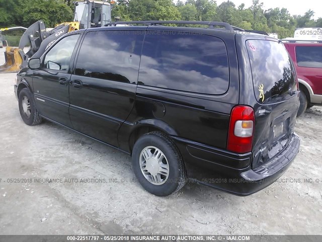 1GNDX13E02D220395 - 2002 CHEVROLET VENTURE LUXURY BLACK photo 3