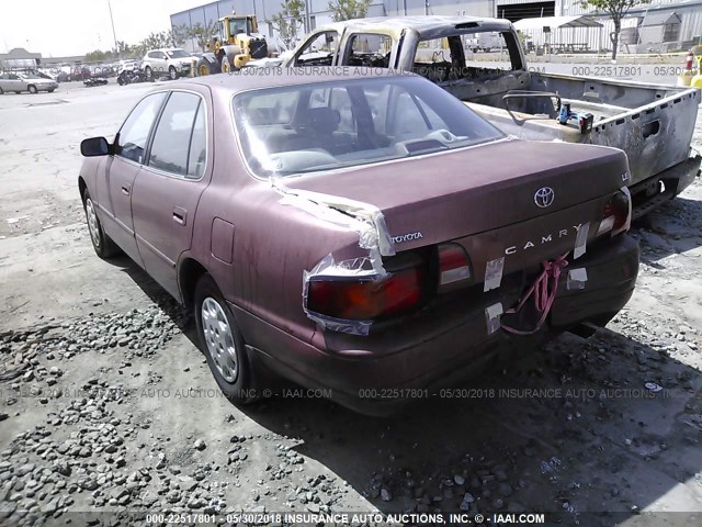 JT2BG12K8T0341104 - 1996 TOYOTA CAMRY DX/LE/XLE RED photo 3