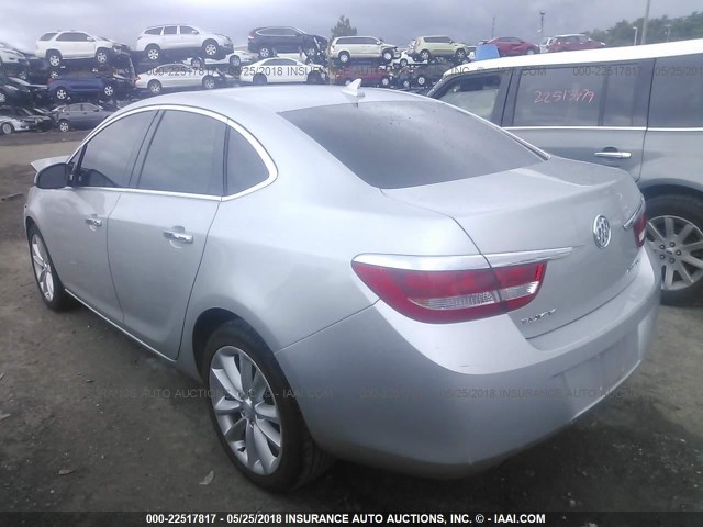 1G4PP5SK4D4109299 - 2013 BUICK VERANO SILVER photo 3