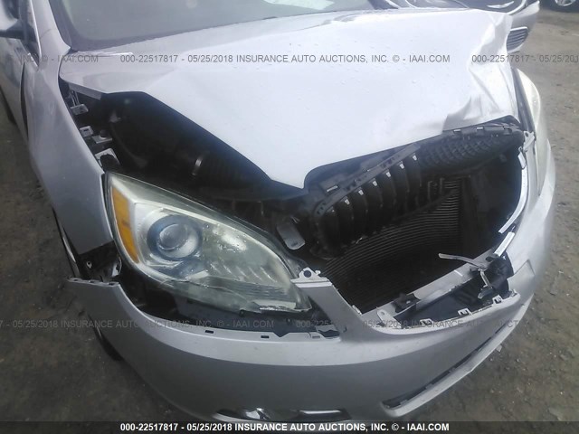 1G4PP5SK4D4109299 - 2013 BUICK VERANO SILVER photo 6