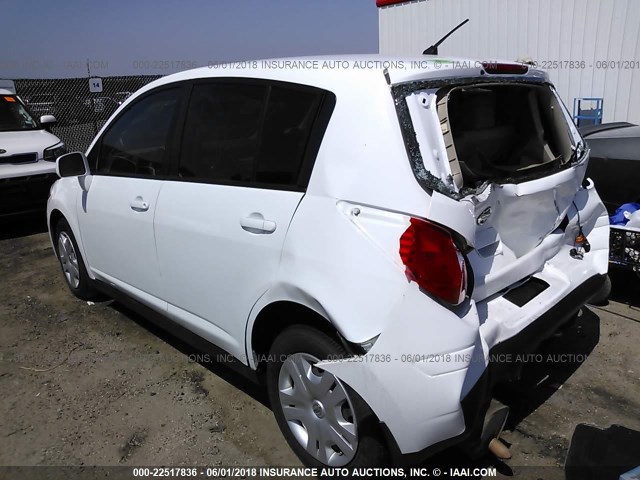 3N1BC1CP8CK298683 - 2012 NISSAN VERSA S/SL WHITE photo 3