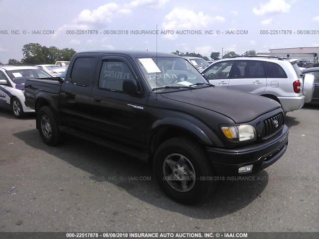 5TEHN72N82Z093942 - 2002 TOYOTA TACOMA DOUBLE CAB BLACK photo 1