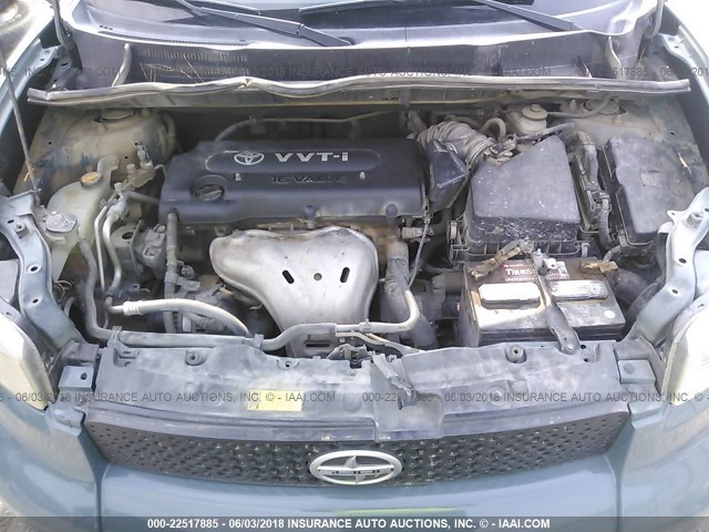 JTLKE50E281019341 - 2008 TOYOTA SCION XB GREEN photo 10